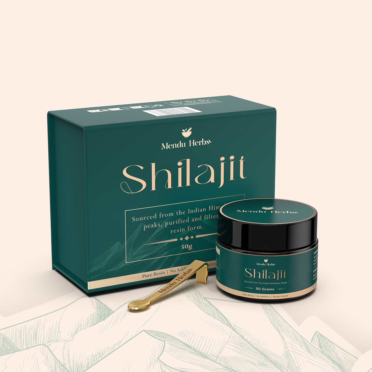 Mendu Herbs 100% Pure Shilajit Resin | 50 Gram
