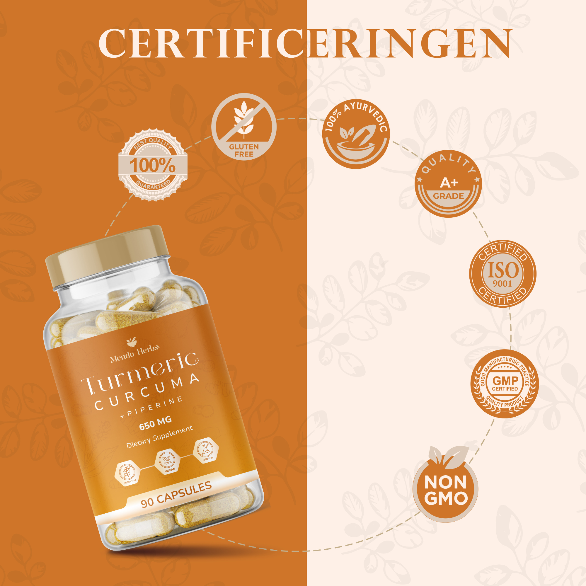 Mendu Herbs Curcuma C3 Complex | 90 Capsules